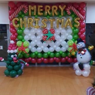 DECORACION CON GLOBOS PARA NAVIDAD CREACIONES TETE